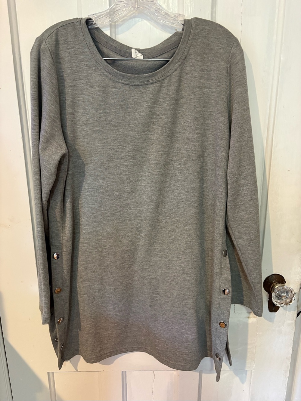 Ideology Heather Gray Crewneck Tee